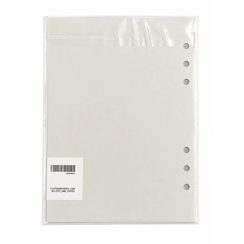 Cloth & Paper (C&P) Oeuvre Dashboard A5 Planner Insert Minimalist Neutral‎